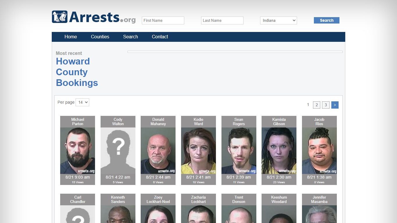 Howard County Arrests and Inmate Search